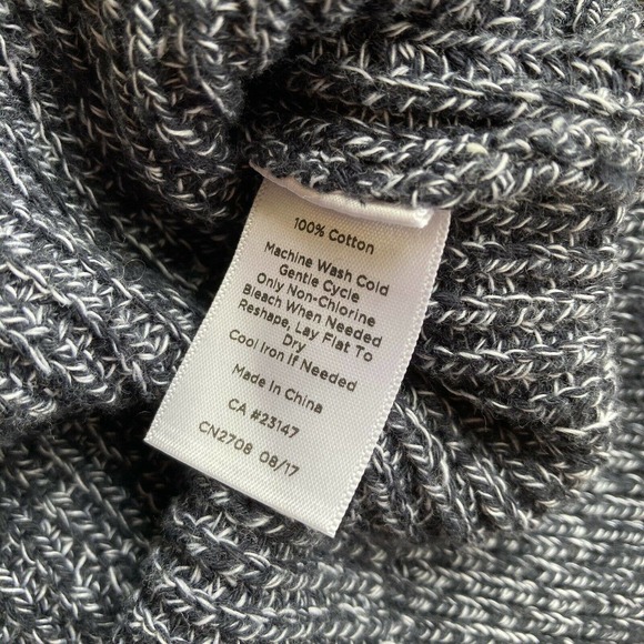 Talbots Woman Sz X Sweater Knotted Front Cable Knit Blue Plus Size Casual New 0X - Picture 7 of 7